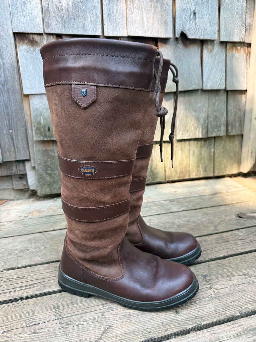 Dubarry of Ireland Brown Leather Gore-Tex Tall Boots